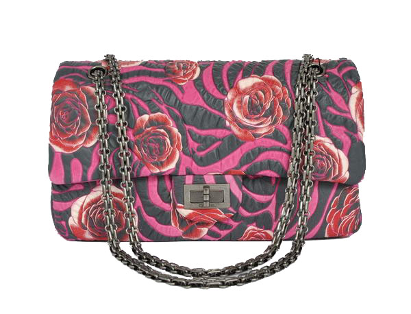 7A Fake Chanel 2.55 Rose Flap Bag 4771 Rose Silver Hardware